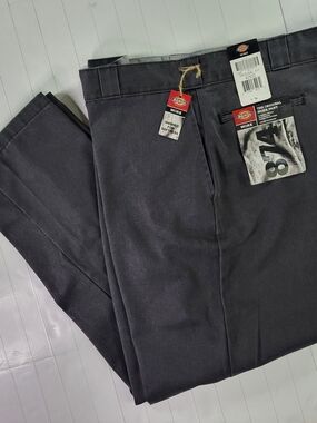 Dickies Men's 42x32 Charcoal Work Chinos - 874 Original Fit